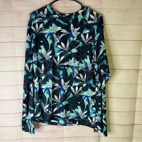 Columbia PFG Tidal Floral Long Sleeve Shirt Size XXL - Picture 1 of 6